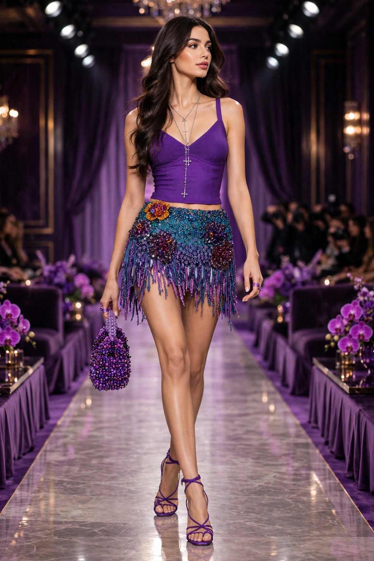 Amethyst Glam – Purple Party Outfit Idea