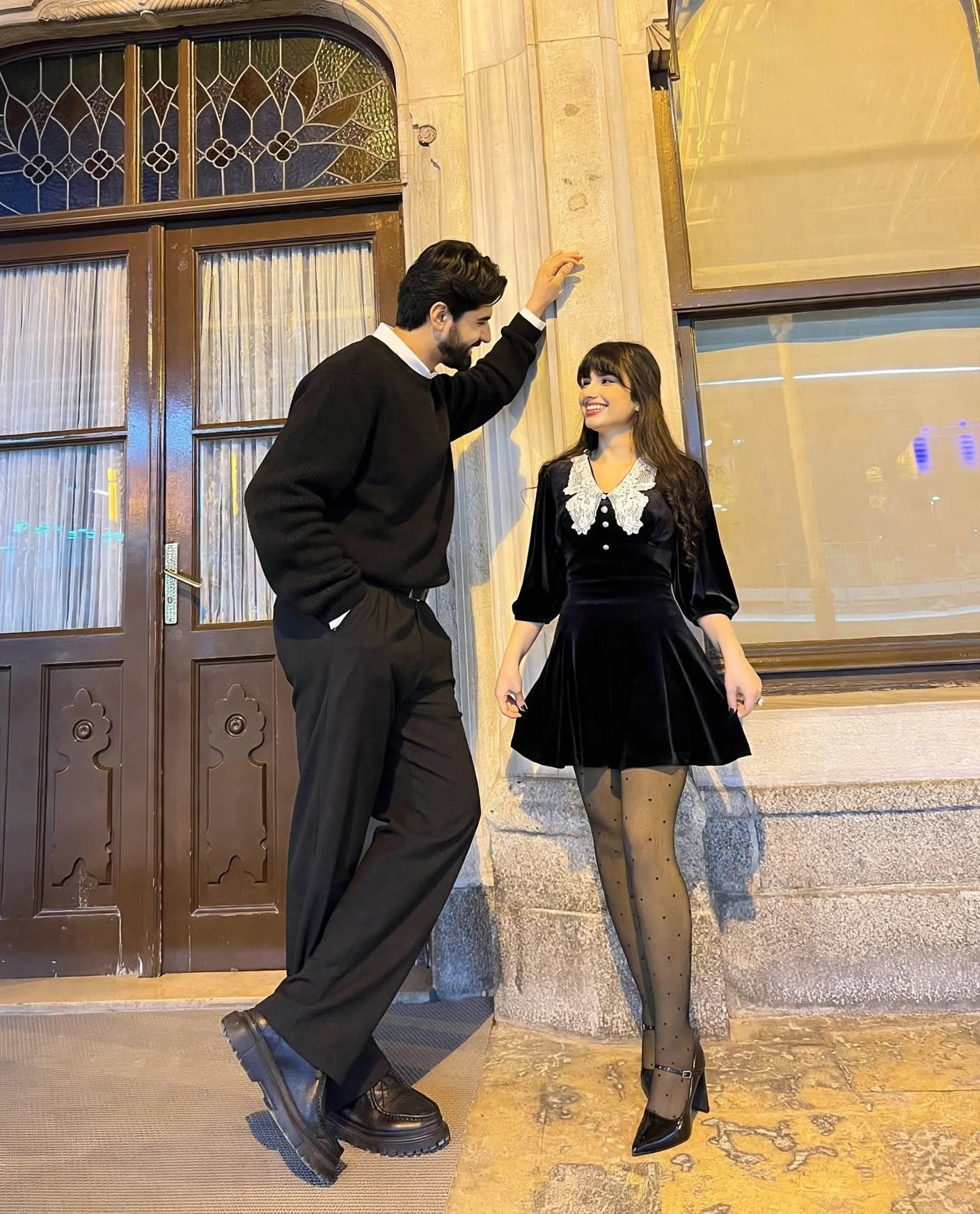 Matching Black Couple Outfits | Old Money Date Night Poses