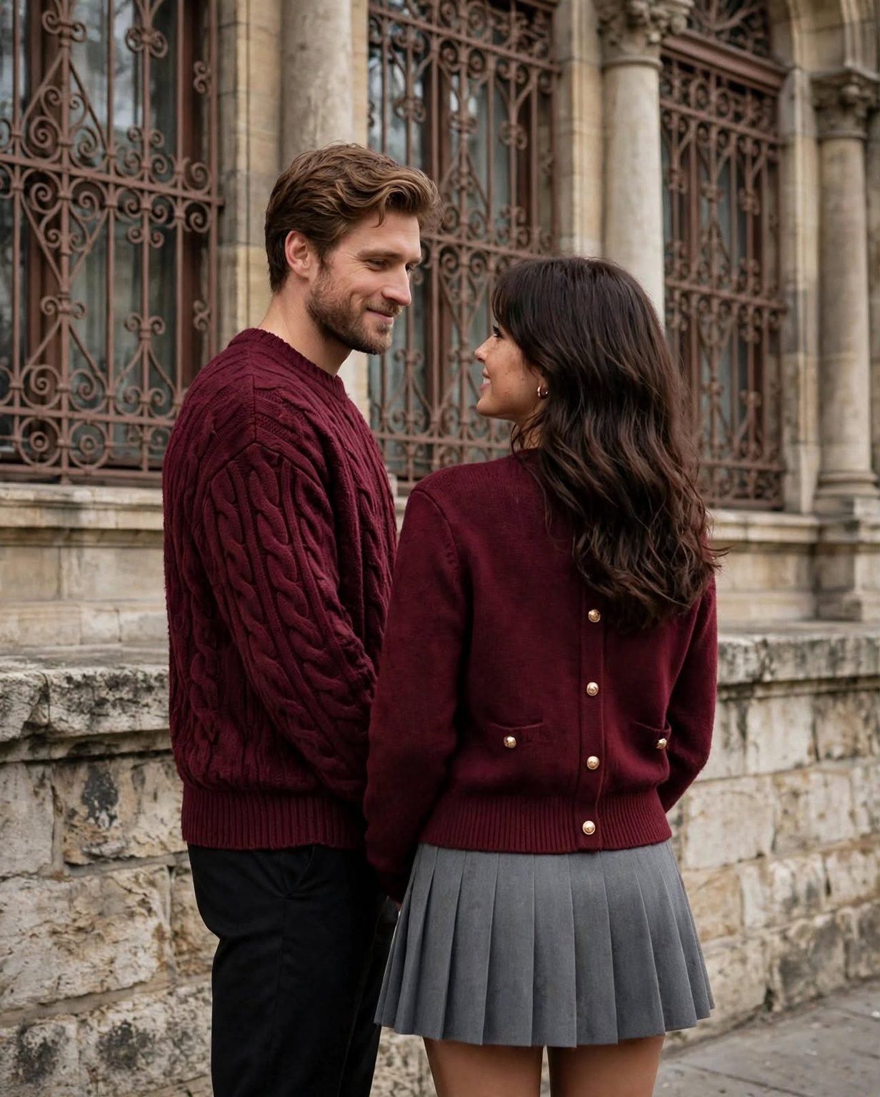 atching Burgundy Couple Outfit - The Shape and Shade
