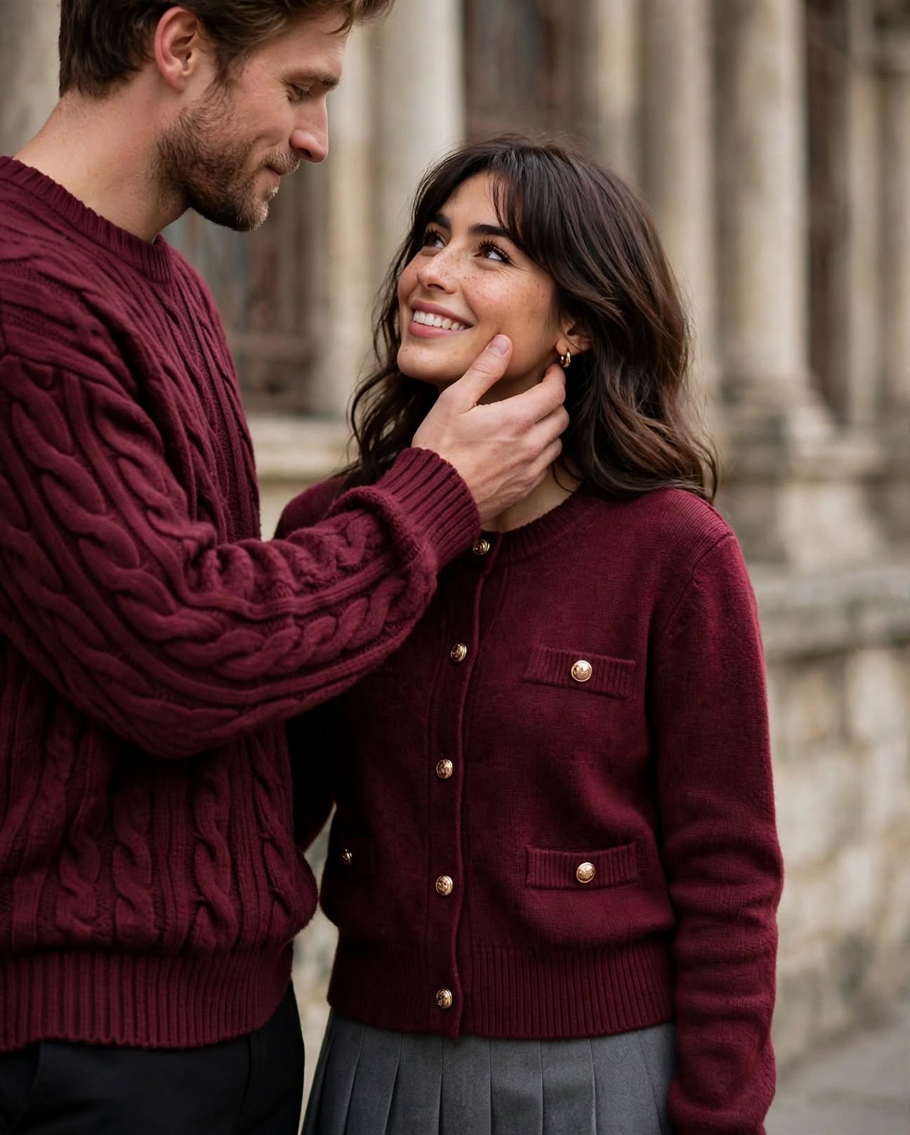 atching Burgundy Couple Outfit - The Shape and Shade